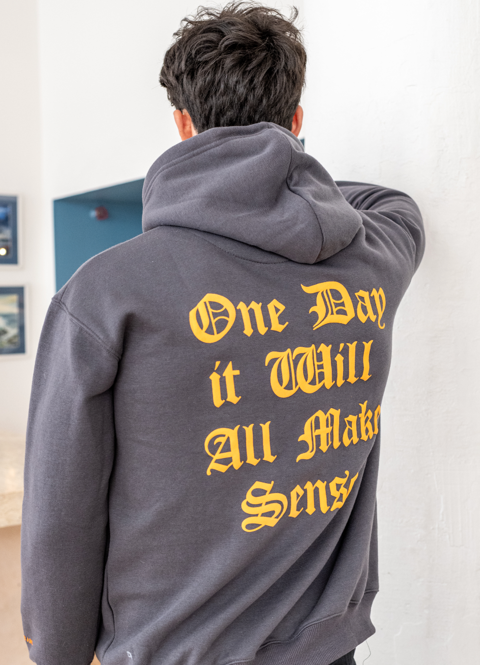 Charcoal 'One Day' - Hoodie